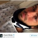 CHUCK WICKS SHARES PIC FROM HOSPITAL